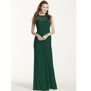 David’s Bridal Juniper Long Bridesmaid’s Dress